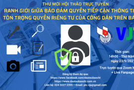 Hội thảo trực tuyến “Ranh giới giữa bảo đảm quyền tiếp cận thông tin và tôn trọng quyền riêng tư của công dân trên báo chí”